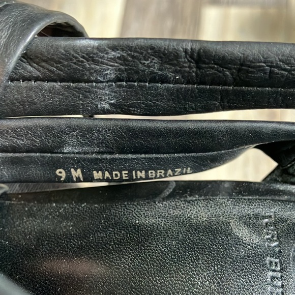 Tory Burch made in Brazil super soft, black leather lace up heels size 9 - Picture 7 of 7